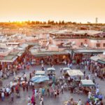 Marrakech Market - people walking on street during daytime
