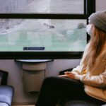 Travel Illness - Woman Wearing Mask on Train