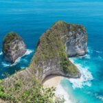 Bali Beaches - two large rocks sticking out of the ocean