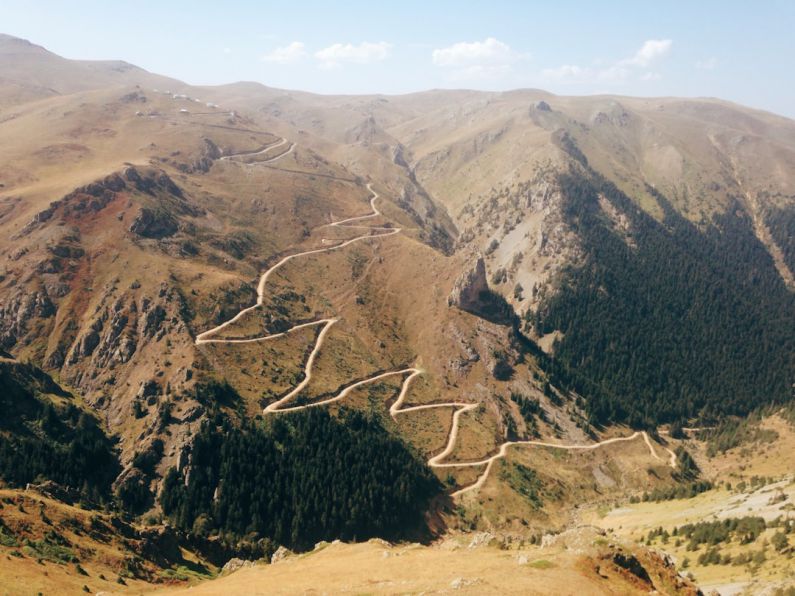 Mountain Trail - landscape photography of mountain