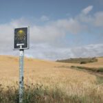 Pilgrim Walk - no smoking sign on brown grass field under blue sky during daytime