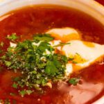 Russian Borscht - a bowl of soup